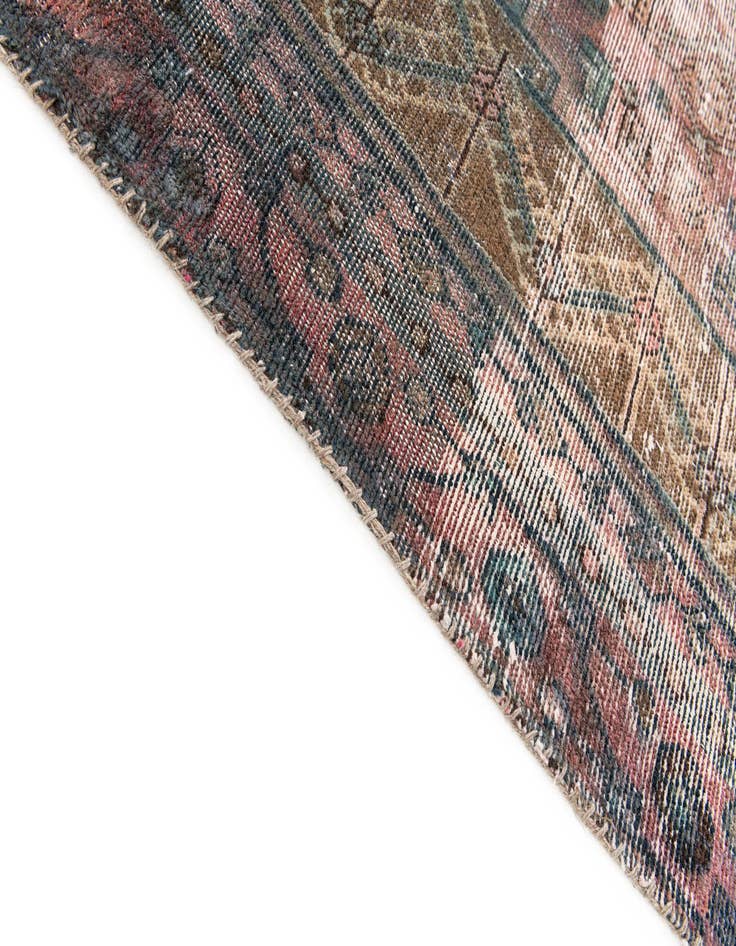 Detail image of  3' 5 x 9' 9  Hand Knotted Ultra Vintage Persian Wool Runner Rug