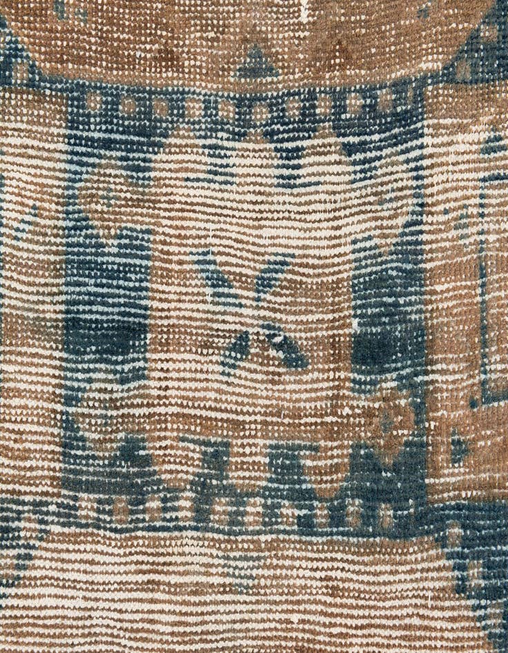 Detail image of  2' 7 x 10'  Hand Knotted Ultra Vintage Persian Wool Runner Rug