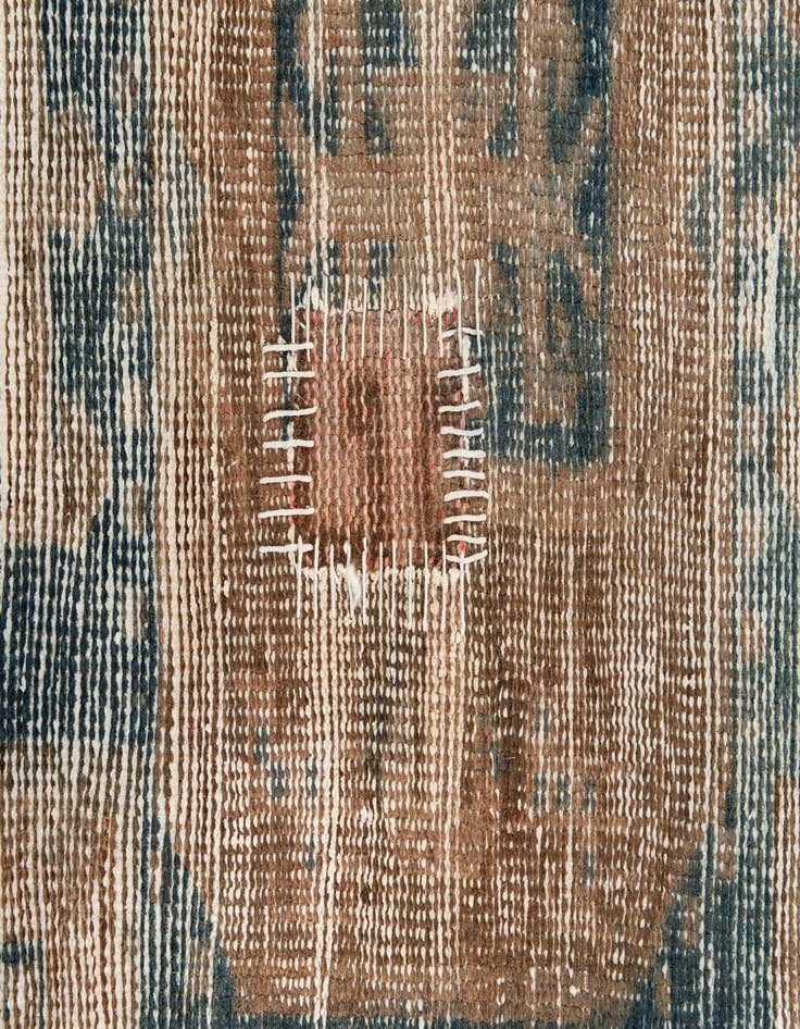 Detail image of  2' 7 x 10'  Hand Knotted Ultra Vintage Persian Wool Runner Rug