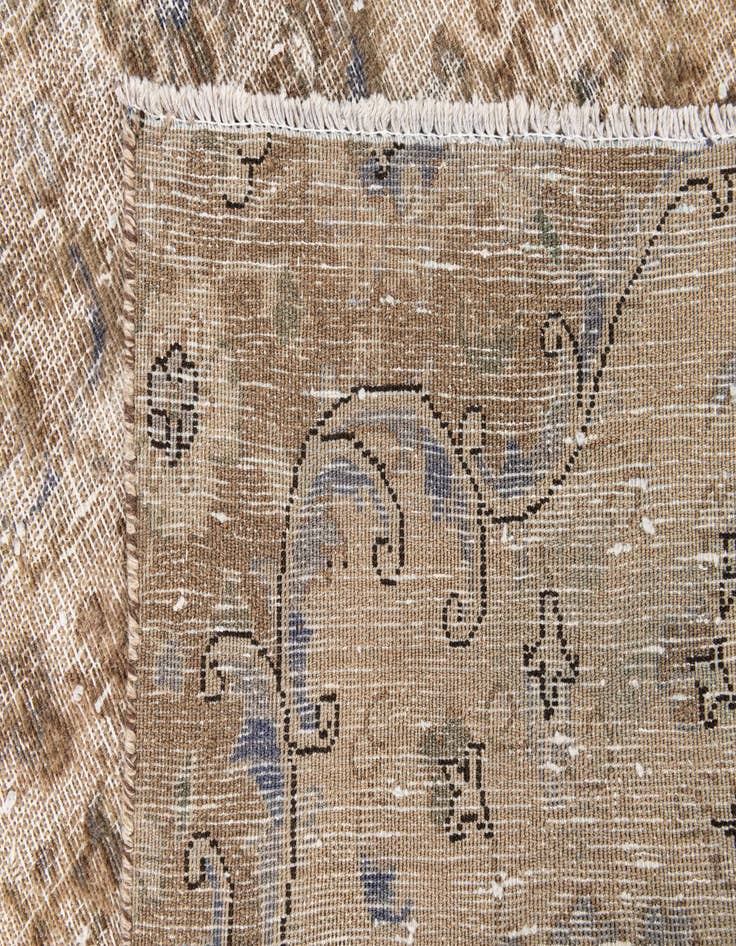 Detail image of  2' 9 x 9' 7  Hand Knotted Ultra Vintage Persian Wool Runner Rug