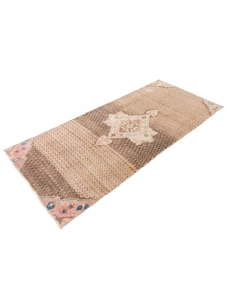 Detail image of  3' 2 x 7' 5  Hand Knotted Ultra Vintage Persian Wool Runner Rug