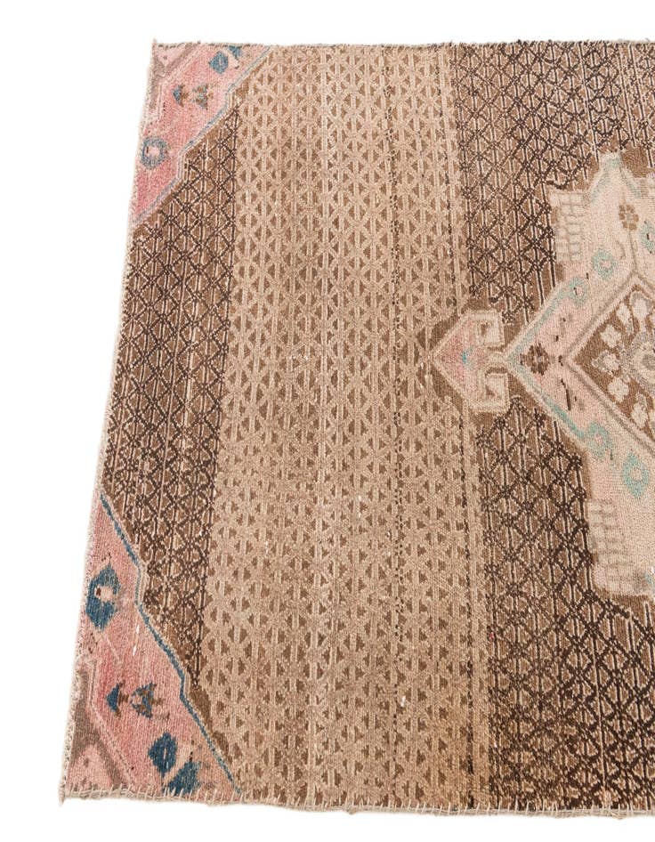 Detail image of  3' 2 x 7' 5  Hand Knotted Ultra Vintage Persian Wool Runner Rug