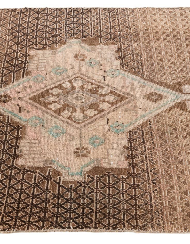 Detail image of  3' 2 x 7' 5  Hand Knotted Ultra Vintage Persian Wool Runner Rug