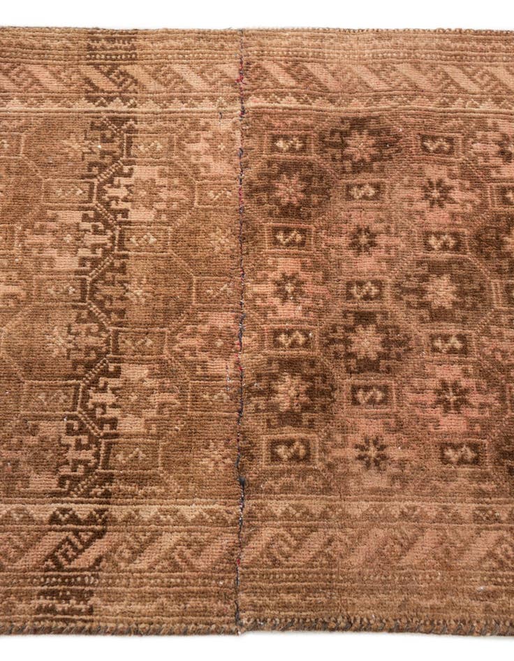 Detail image of  2' 2 x 4' 9  Hand Knotted Ultra Vintage Persian Wool Runner Rug