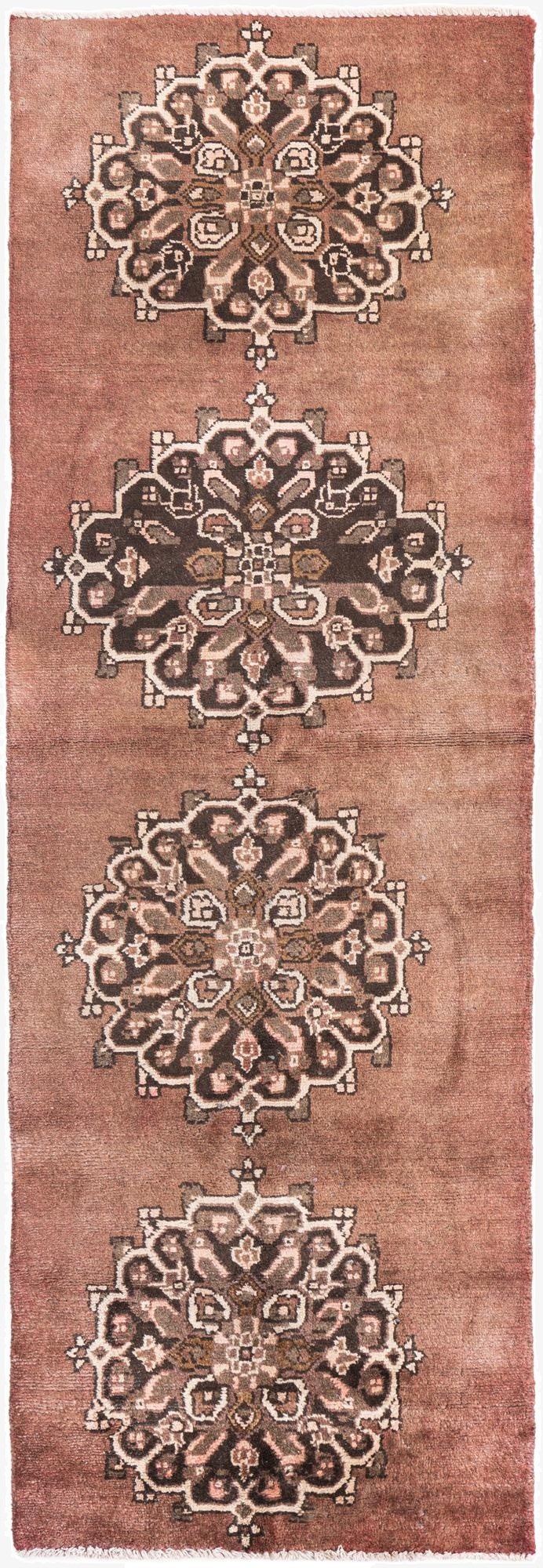  2' 3 x 7'  Hand Knotted Ultra Vintage Persian Wool Runner Rug