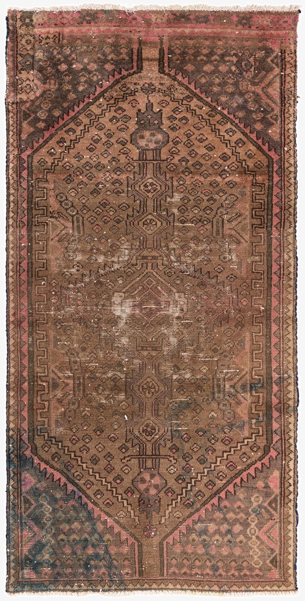  3' x 6'  Hand Knotted Ultra Vintage Persian Wool Runner Rug