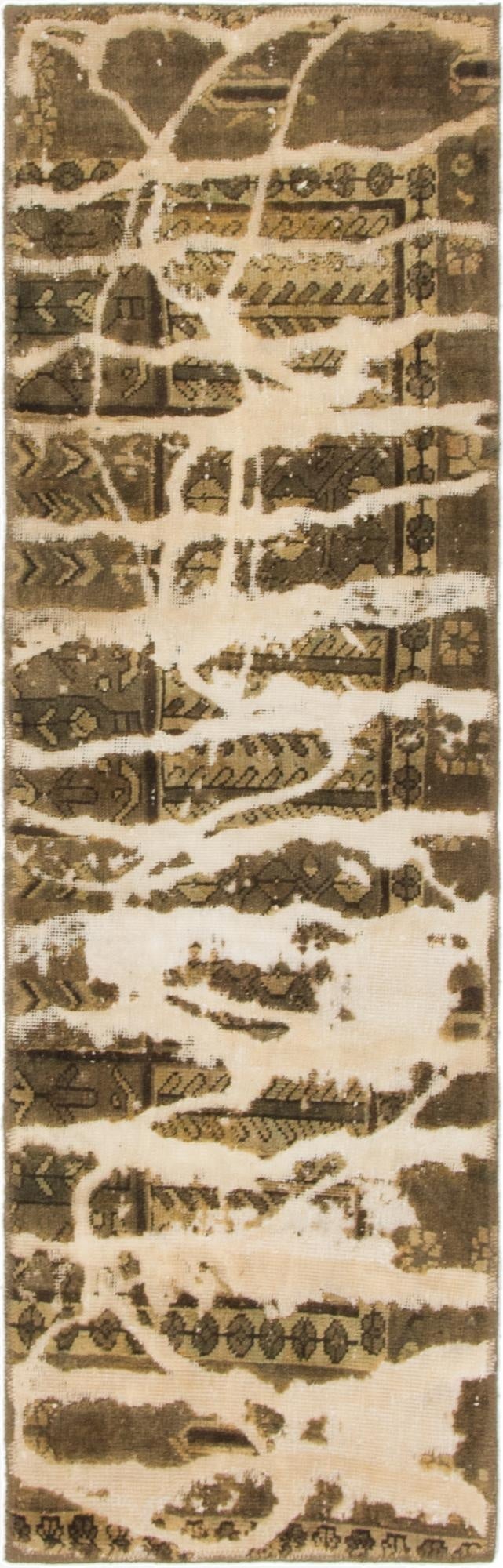  2' x 6' 2  Hand Knotted Ultra Vintage Persian Wool Runner Rug