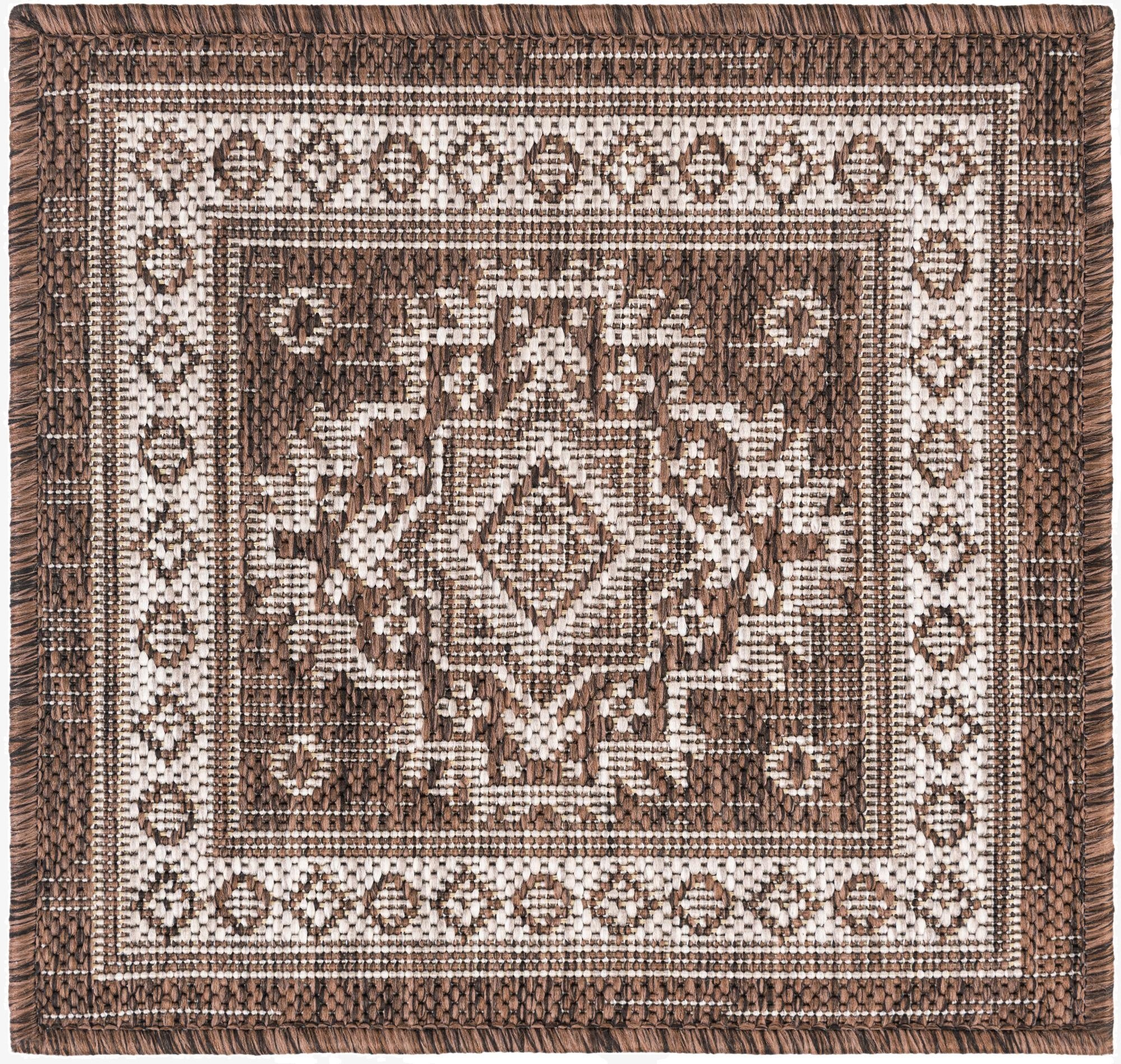  1' 4 x 1' 4  Washable Aztec Indoor / Outdoor Sample Rug