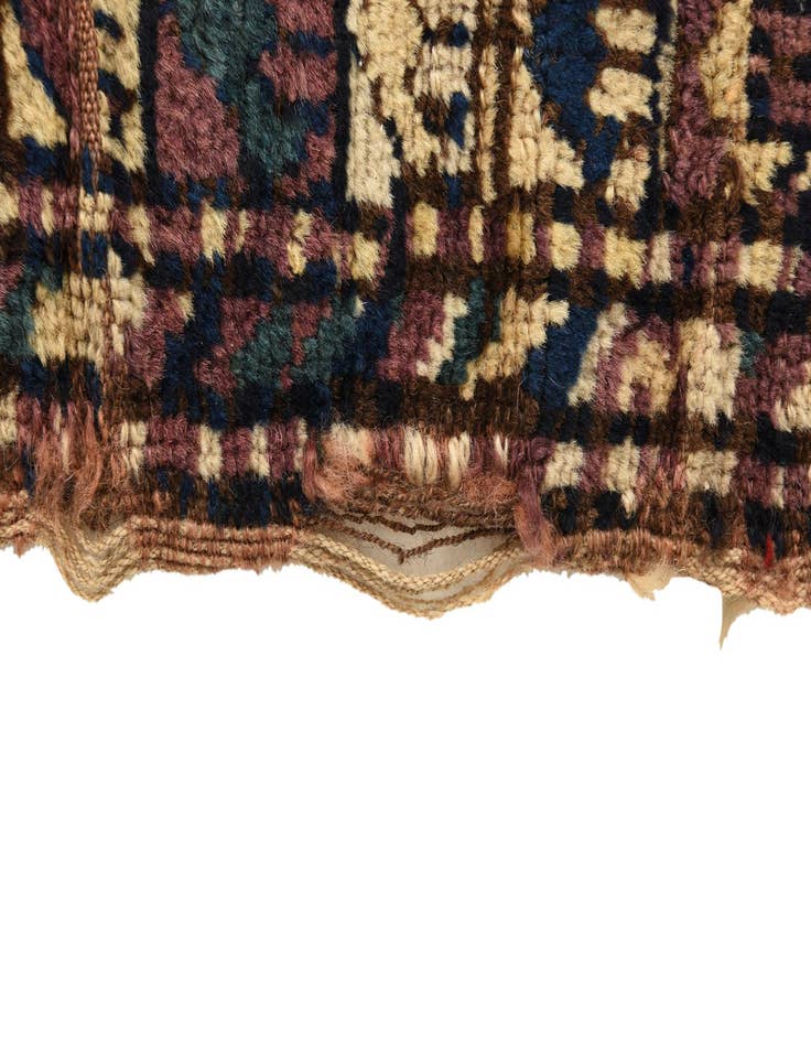 Detail image of 4' x 4' 2 Hand Knotted Bakhtiar Persian Wool Square Rug