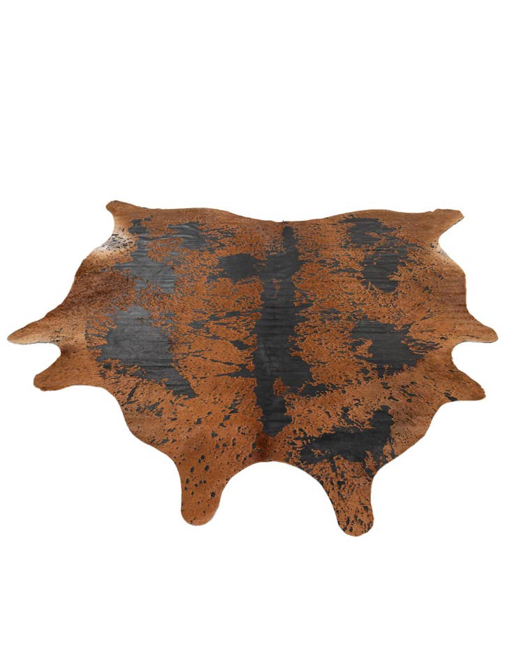 Detail image of  6' 8 x 6' 8 Cowhide Leather Square Rug