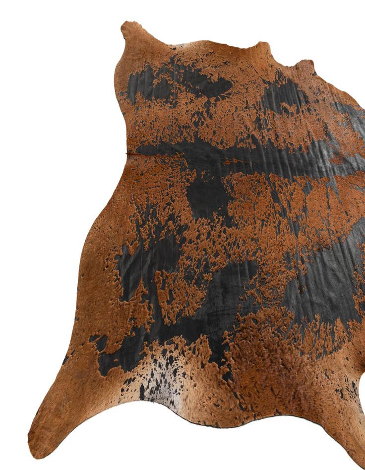 Detail image of  6' 8 x 6' 8 Cowhide Leather Square Rug