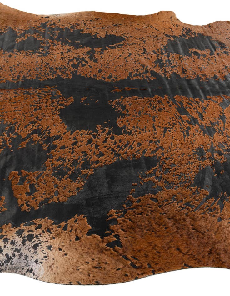 Detail image of  6' 8 x 6' 8 Cowhide Leather Square Rug