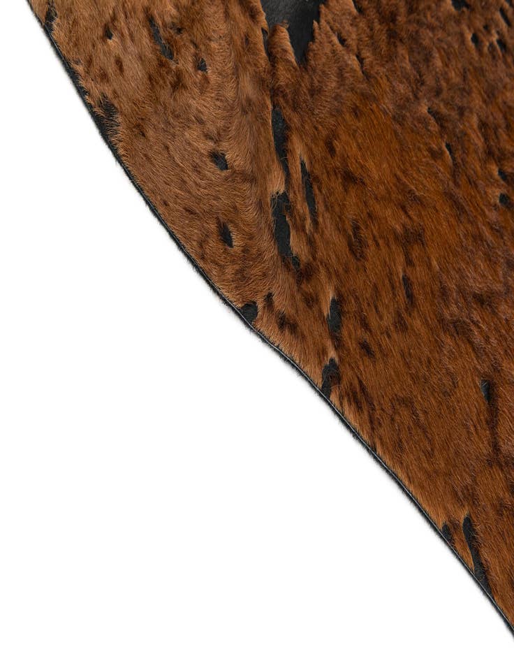 Detail image of  6' 8 x 6' 8 Cowhide Leather Square Rug