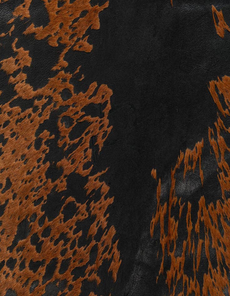 Detail image of  6' 8 x 6' 8 Cowhide Leather Square Rug