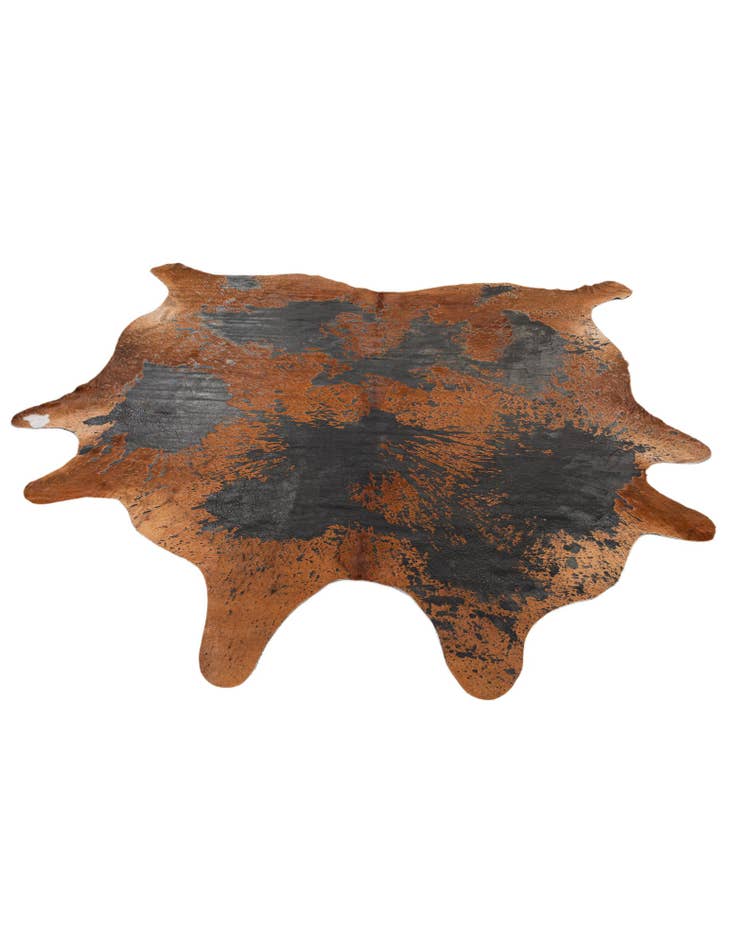 Detail image of  7' 8 x 7' 8 Cowhide Leather Square Rug