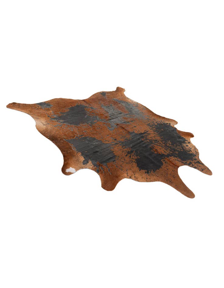 Detail image of  7' 8 x 7' 8 Cowhide Leather Square Rug