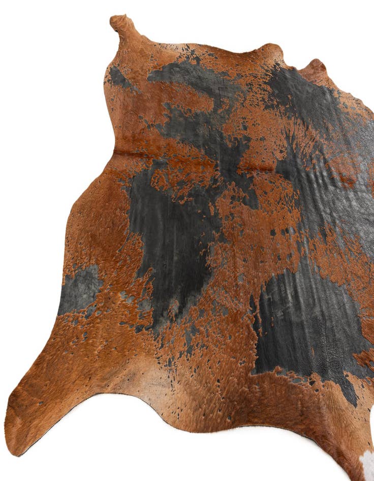 Detail image of  7' 8 x 7' 8 Cowhide Leather Square Rug