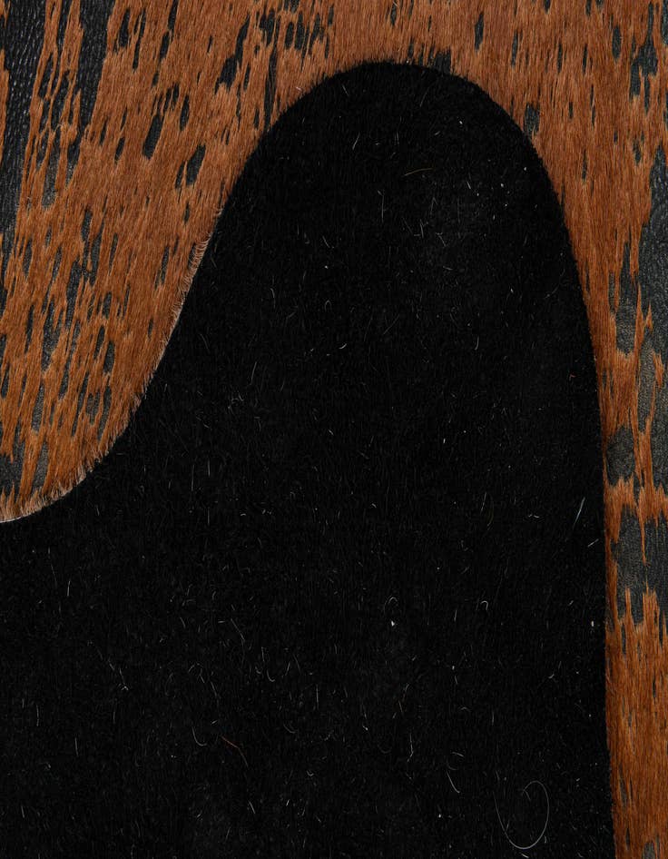 Detail image of  7' 8 x 7' 8 Cowhide Leather Square Rug