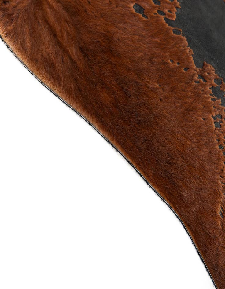 Detail image of  7' 1 x 7' 5 Cowhide Leather Square Rug