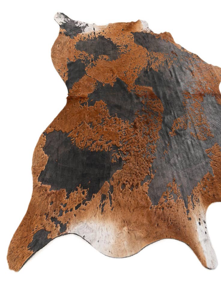 Detail image of  7' 3 x 7' 8 Cowhide Leather Square Rug