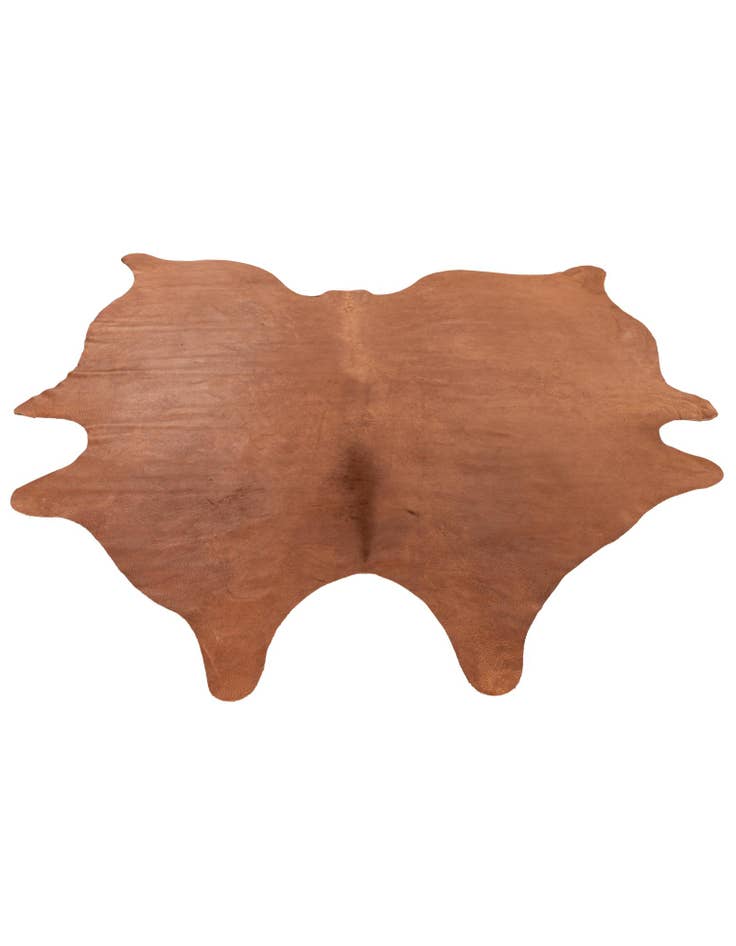 Detail image of  6' 6 x 6' 11 Cowhide Leather Square Rug