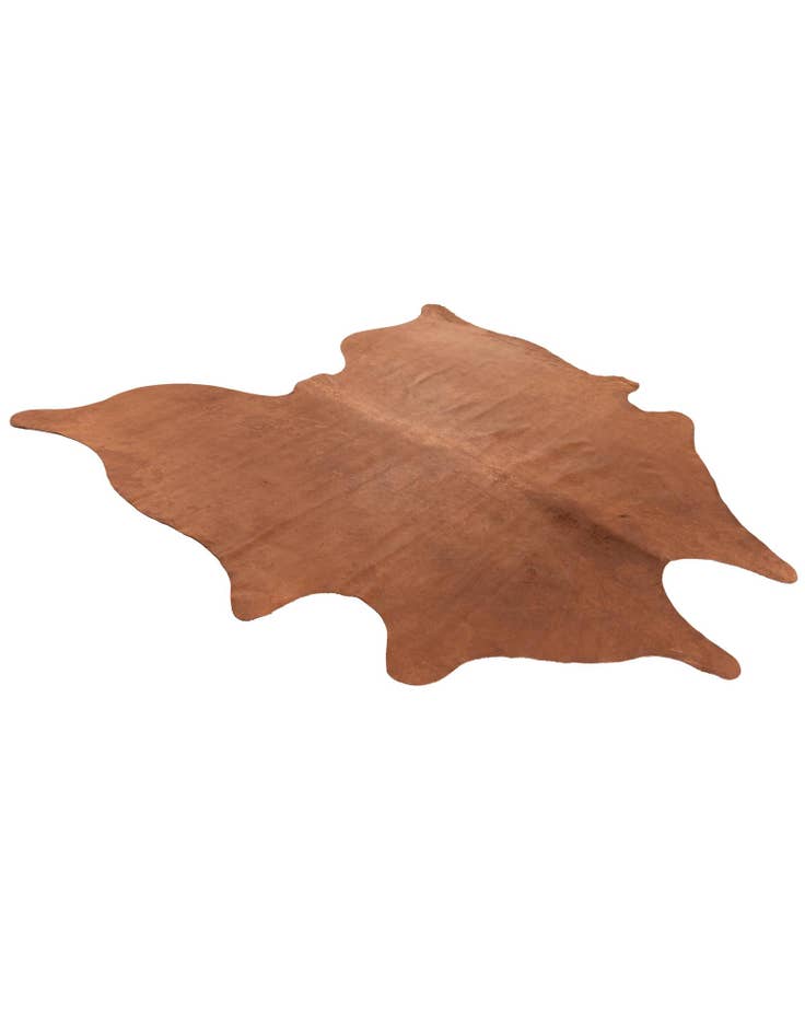 Detail image of  6' 6 x 6' 11 Cowhide Leather Square Rug