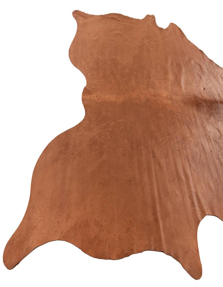 Detail image of  6' 6 x 6' 11 Cowhide Leather Square Rug