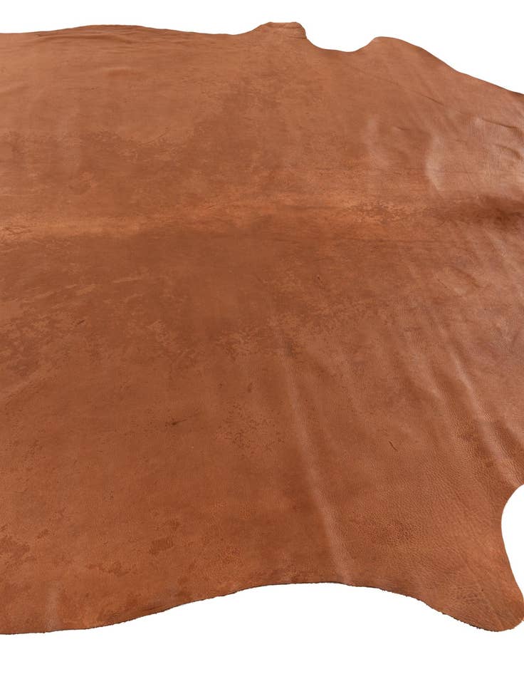 Detail image of  6' 6 x 6' 11 Cowhide Leather Square Rug