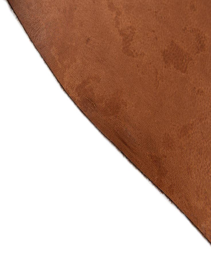 Detail image of  6' 6 x 6' 11 Cowhide Leather Square Rug