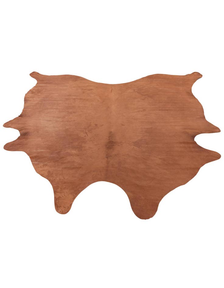 Detail image of  6' 1 x 6' 1 Cowhide Leather Square Rug