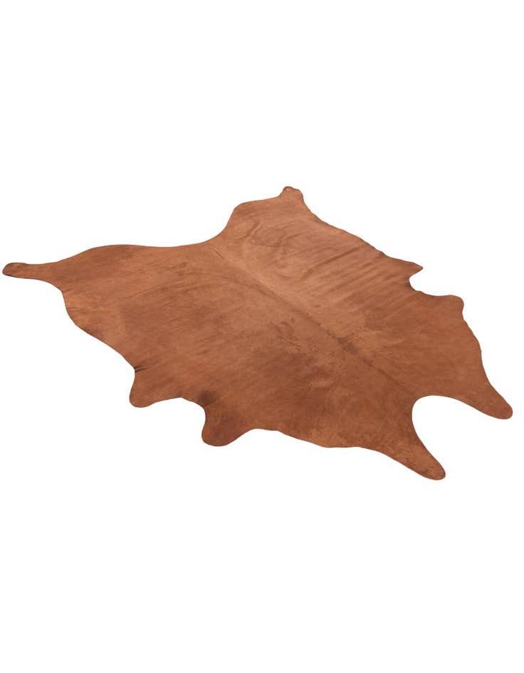 Detail image of  6' 1 x 6' 1 Cowhide Leather Square Rug