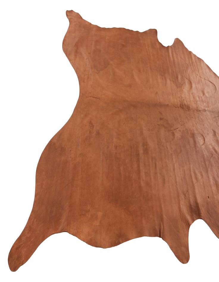 Detail image of  6' 1 x 6' 1 Cowhide Leather Square Rug