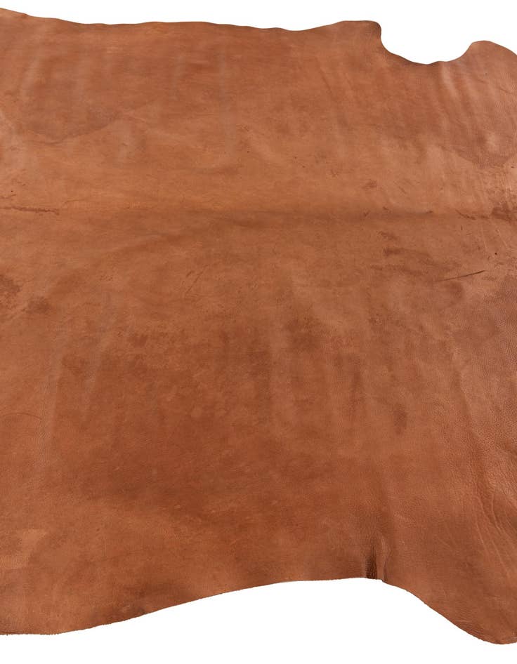 Detail image of  6' 1 x 6' 1 Cowhide Leather Square Rug