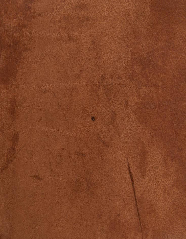 Detail image of  6' 1 x 6' 1 Cowhide Leather Square Rug