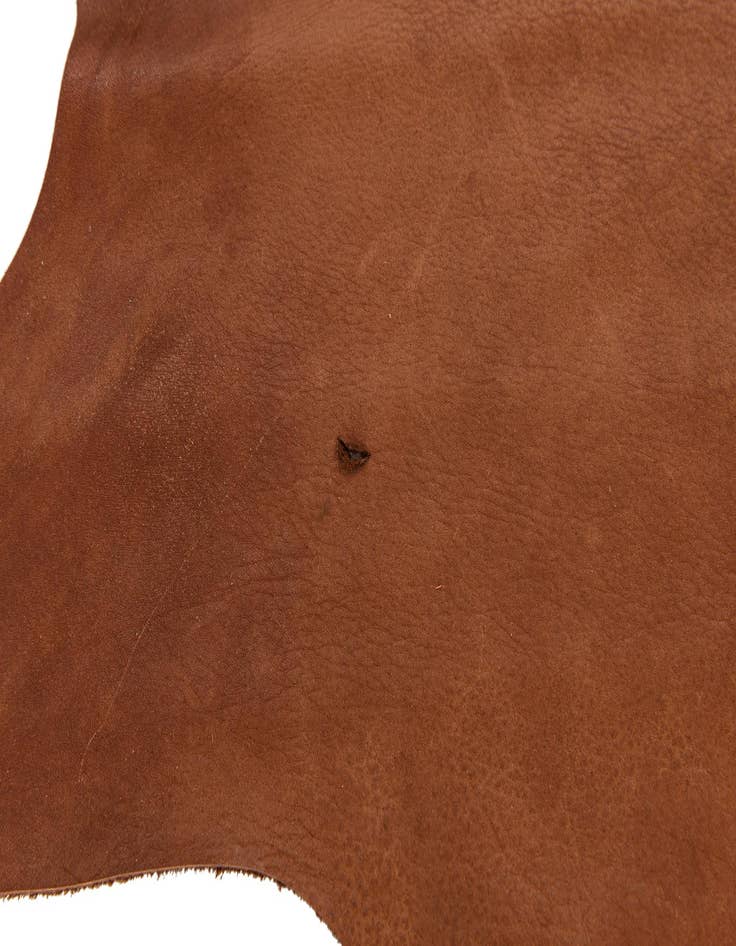 Detail image of  6' 1 x 6' 1 Cowhide Leather Square Rug
