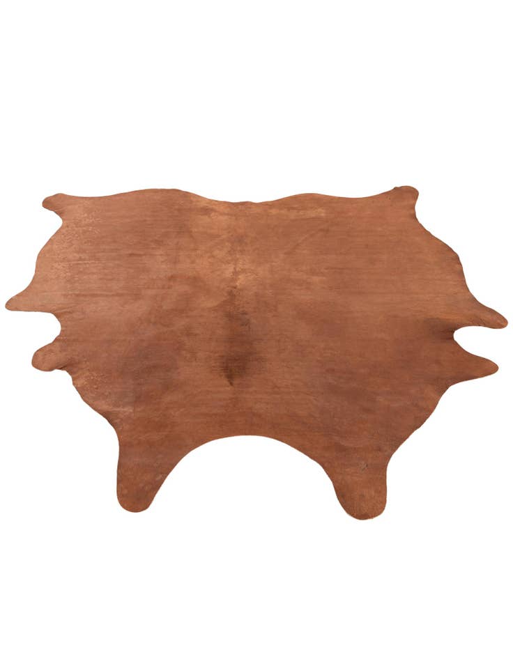 Detail image of  5' 11 x 6' 3 Cowhide Leather Square Rug