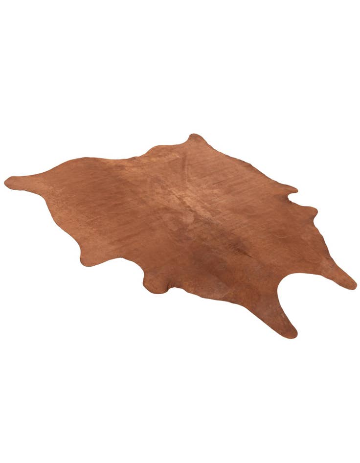 Detail image of  5' 11 x 6' 3 Cowhide Leather Square Rug