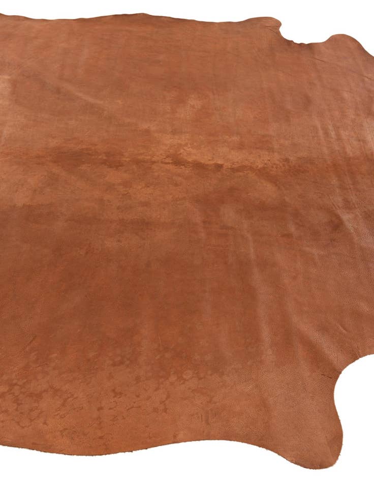 Detail image of  5' 11 x 6' 3 Cowhide Leather Square Rug