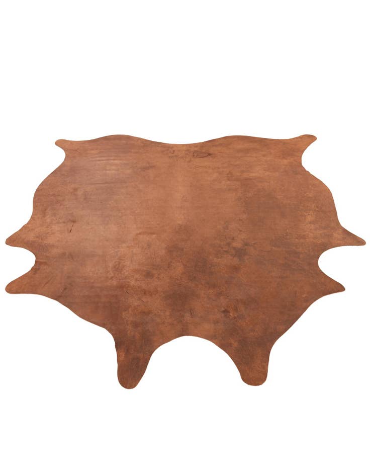 Detail image of  6' 2 x 6' 8 Cowhide Leather Square Rug