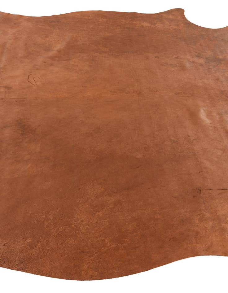 Detail image of  6' 2 x 6' 8 Cowhide Leather Square Rug