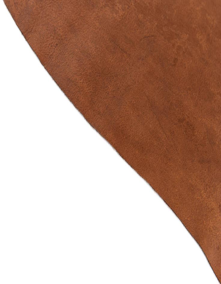 Detail image of  6' 2 x 6' 8 Cowhide Leather Square Rug