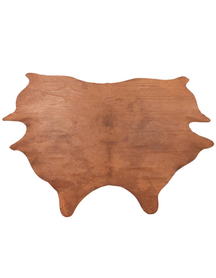 Detail image of  6' 5 x 6' 10 Cowhide Leather Square Rug