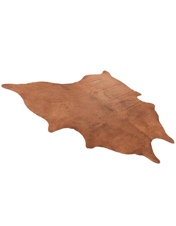 Detail image of  6' 5 x 6' 10 Cowhide Leather Square Rug