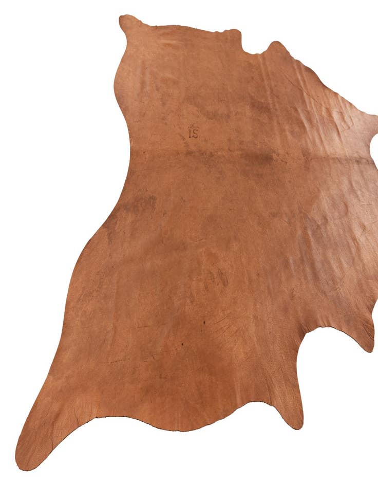 Detail image of  6' 5 x 6' 10 Cowhide Leather Square Rug