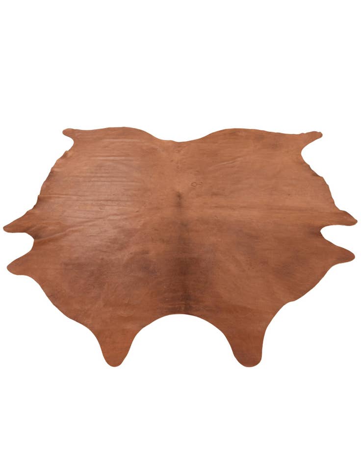 Detail image of  7' 2 x 7' 7 Cowhide Leather Square Rug