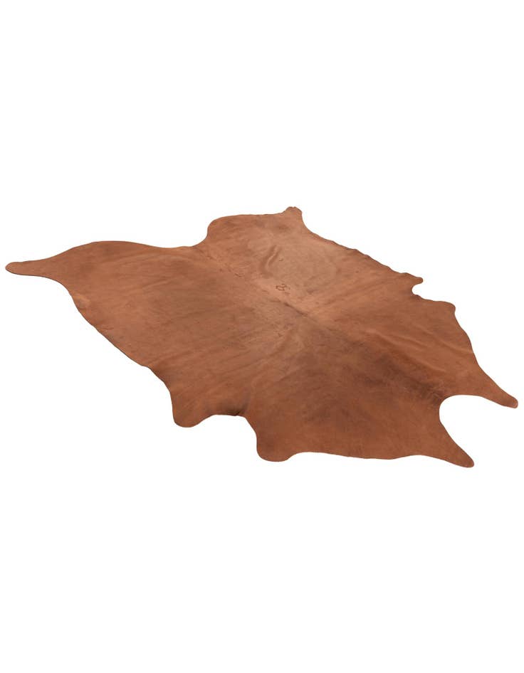 Detail image of  7' 2 x 7' 7 Cowhide Leather Square Rug