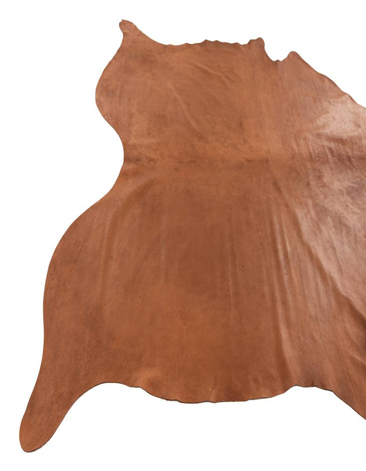 Detail image of  7' 2 x 7' 7 Cowhide Leather Square Rug