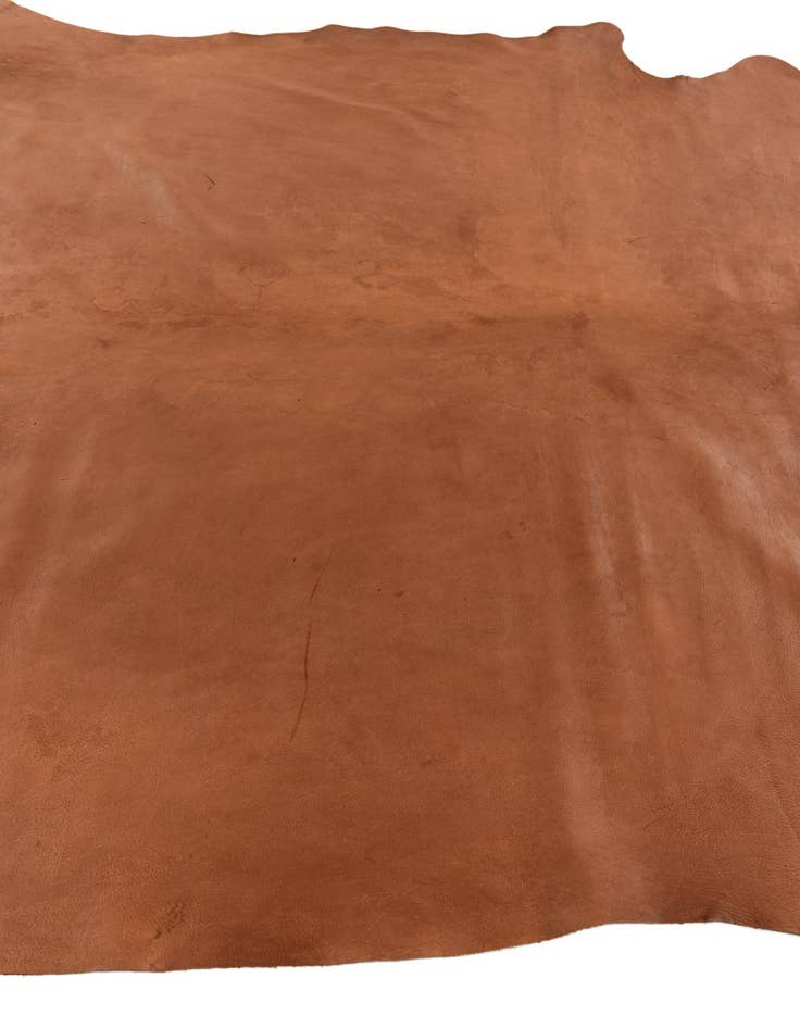 Detail image of  7' 2 x 7' 7 Cowhide Leather Square Rug