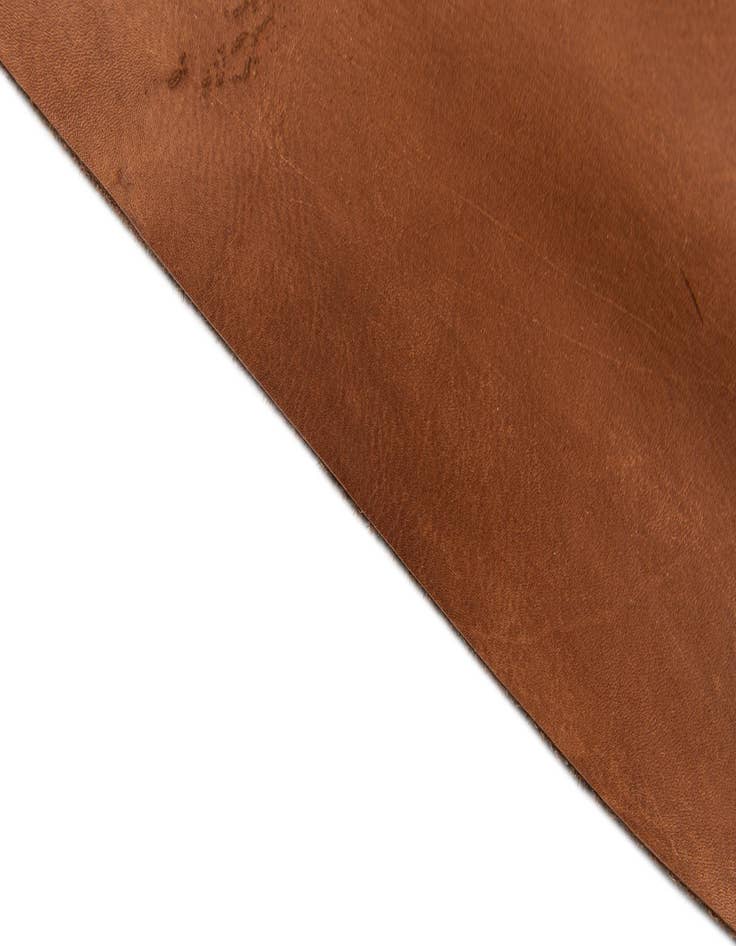 Detail image of  7' 2 x 7' 7 Cowhide Leather Square Rug