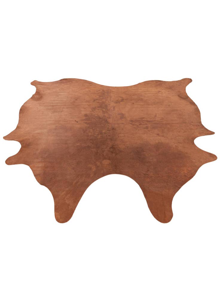 Detail image of  6' 8 x 6' 8 Cowhide Leather Square Rug